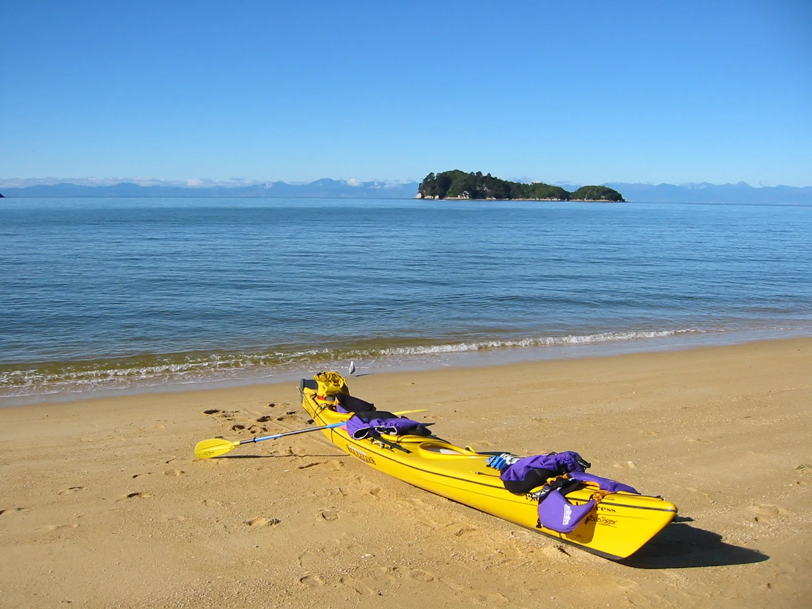 Kayak dans la baie